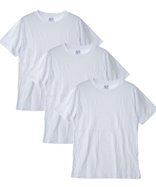 FRUIT OF THE LOOM(フルーツオブザルーム)の「天竺 TC Tシャツ(3枚セット) / 半袖 / パック / シンプル / カジュアル / 無地 / インナー / ユニセックス(Tシャツ/カットソー・メンズ・ブラック/ホワイト・XL/L/M)」の3枚目の写真