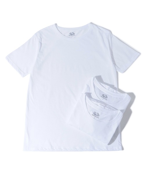 FRUIT OF THE LOOM(フルーツオブザルーム)の「天竺 TC Tシャツ(3枚セット) / 半袖 / パック / シンプル / カジュアル / 無地 / インナー / ユニセックス(Tシャツ/カットソー・メンズ・ブラック/ホワイト・XL/L/M)」の10枚目の写真