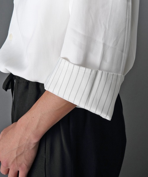 ROCK STE（ロクステ）の「noirer（ノイア） オーバーサイズテーラードシャツ（シャツ/ブラウス・メンズ・ホワイト・M/L）」の16枚目の写真