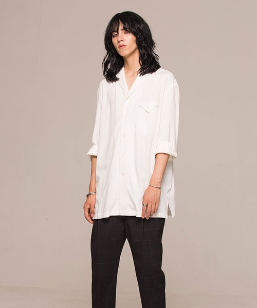 ROCK STE（ロクステ）の「noirer（ノイア） オーバーサイズテーラードシャツ（シャツ/ブラウス・メンズ・ホワイト・M/L）」の10枚目の写真