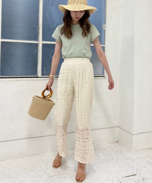 archives（アルシーヴ）の「レース切替パンツ（その他パンツ・レディース・ブラック/グリーン/アイボリー/ミント/ブラウン・MEDIUM）」の6枚目の写真