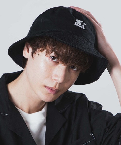 STARTER（スターター）の「WEGO/STARTER TWILL BUCKET（ハット・メンズ・ホワイト/ブラック・FREE）」の4枚目の写真