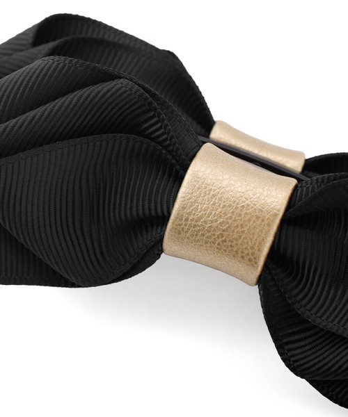 ANEMONE（アネモネ）の「グログランリボンのシンプルバナナクリップ（バレッタ/ヘアクリップ・レディース・グレー/ブラック/ネイビー・FREE）」の7枚目の写真