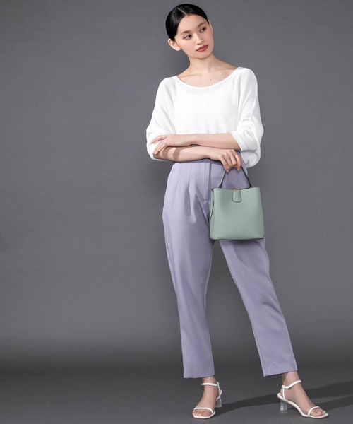 Edit Sheen（エディットシーン）の「【High-Line】ワンハンドルミニスクエアカラーバッグ（ハンドバッグ・レディース・ブラック/サックスブルー/ベビーピンク/ミント・FREE）」の19枚目の写真