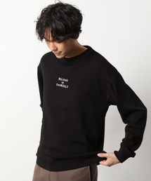 LAKOLE | ダンボールプリントモックネックTシャツ / LAKOLE(Tシャツ/カットソー)