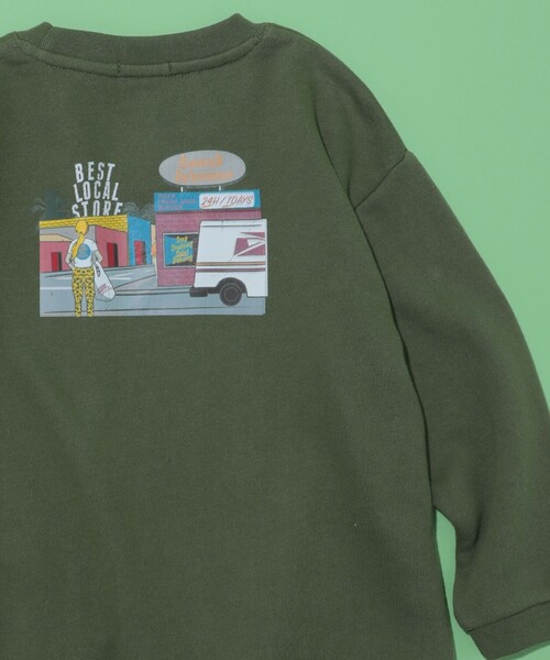 Web限定 Kids Grocery Grocery 別注 セール クルーネックスウェット Tシャツ カットソー Freak S Kids Delicatessen グロサリー デリカテッセン 別注 バックプリント Store フリークスストア のファッション
