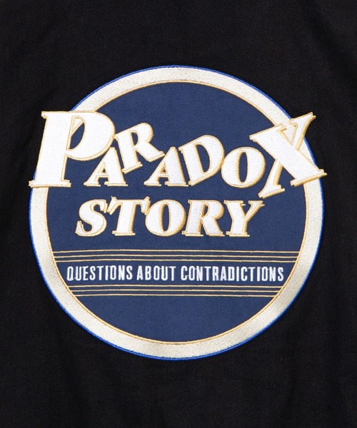 WEGO（ウィゴー）の「WEGO/カツラギロゴビッグシルエットスタジャン（スタジャン・メンズ・ホワイト/ブラック・MEDIUM/LARGE）」の7枚目の写真