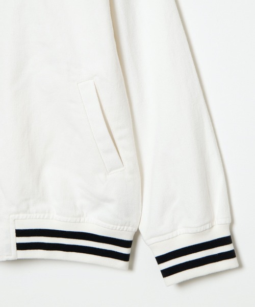 WEGO（ウィゴー）の「WEGO/カツラギロゴビッグシルエットスタジャン（スタジャン・メンズ・ホワイト/ブラック・MEDIUM/LARGE）」の10枚目の写真