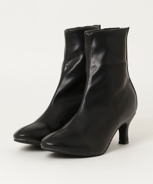 LibertyDoll(リバティードール)の「Liberty doll / ストレッチフィットのバックファスナーショートブーツ(9061)(ブーツ・レディース・ブラック/ベージュ/アイボリー・LL/S/M/L)」の6枚目の写真