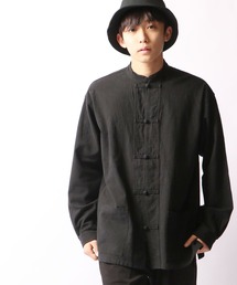 【SUGGESTION】梨地オーバーサイズカンフーシャツ