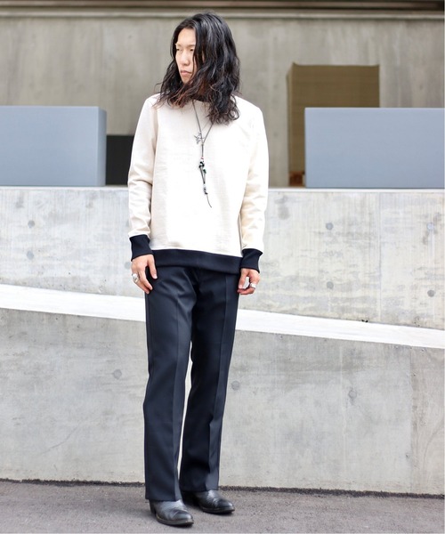 Wrangler（ラングラー）の「【Wrangler / ラングラー 】FOLL 別注 ブーツカットトラウザー（スラックス・メンズ・ホワイト/ブラック/ベージュ・SMALL/MEDIUM/LARGE）」の12枚目の写真
