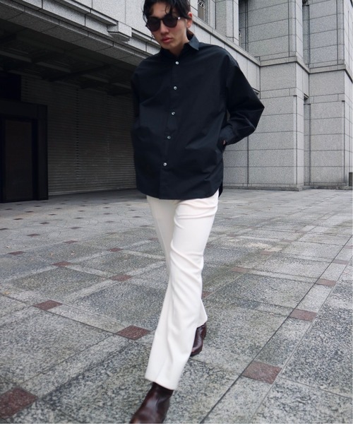 Wrangler（ラングラー）の「【Wrangler / ラングラー 】FOLL 別注 ブーツカットトラウザー（スラックス・メンズ・ホワイト/ブラック/ベージュ・SMALL/MEDIUM/LARGE）」の10枚目の写真