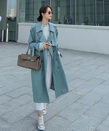 レディースのトレンチコート グリーン カーキ 緑色系 ファッション通販 Zozotown