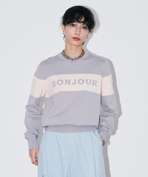 Gap × Sandy Liang ヴィーガンファー ハーフジッププルオーバー