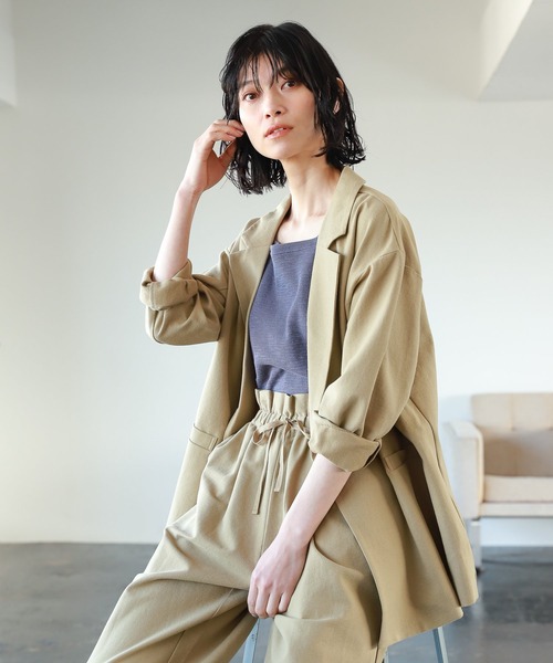 LAKOLE(ラコレ)の「サマーツイードダブルジャケット / 933530(テーラードジャケット・レディース・オフホワイト/ネイビー/キャメル・SMALL/MEDIUM)」の3枚目の写真