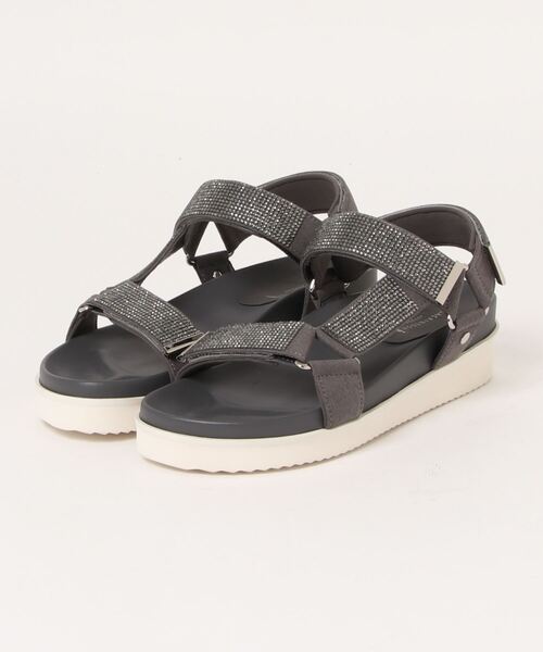 MACKINTOSH LONDON(マッキントッシュ ロンドン)の「ラインストーンフットベッドサンダル(サンダル・レディース・ライトグレー/ブラック/ダークグレー/ベージュ・L(24.5cm)/M(23.5cm)/S(22.5cm))」の3枚目の写真
