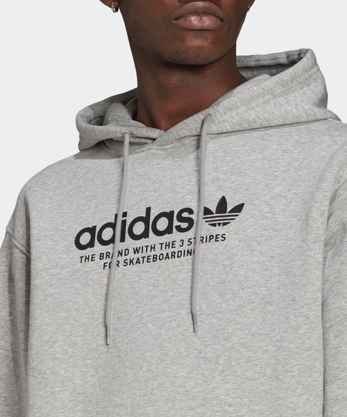 O アディダスオリジナルス スケードボーディング 4.0 パーカー グレー XL adidas（アディダス）の「【アディダス スケートボーディング