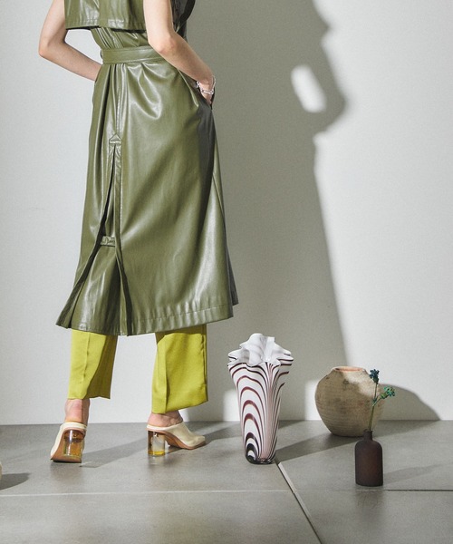 PUBLIC TOKYO（パブリックトウキョウ）の「ヴィーガンレザージレ（その他アウター・レディース・カーキ・FREE）」の7枚目の写真