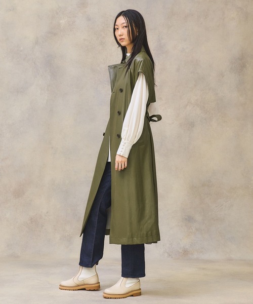 PUBLIC TOKYO（パブリックトウキョウ）の「ヴィーガンレザージレ（その他アウター・レディース・カーキ・FREE）」の14枚目の写真