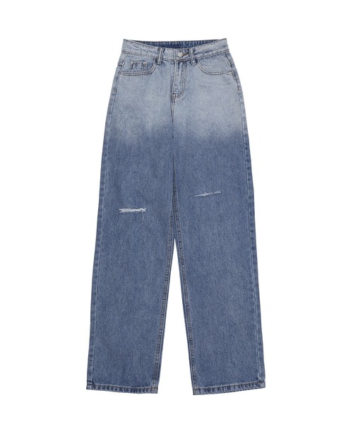 Figments(フィグメンツ)の「グラデーションデニムパンツ(デニムパンツ・レディース・ライトインディゴブルー・SMALL/MEDIUM)」の7枚目の写真