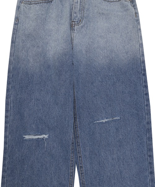 Figments(フィグメンツ)の「グラデーションデニムパンツ(デニムパンツ・レディース・ライトインディゴブルー・SMALL/MEDIUM)」の8枚目の写真