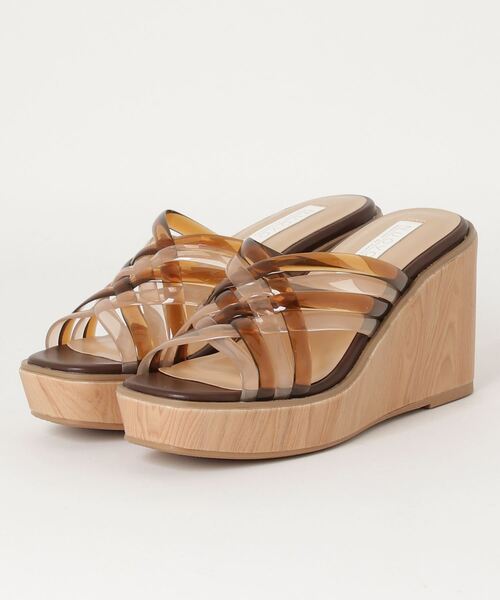 NUOVO(ヌオーヴォ)の「NUOVO ヌオーヴォ TUBE WEDGE SND8 チューブウエッジサンダル 8 NC60171 BROWN(サンダル・レディース・ブラウン・MEDIUM/X-LARGE/LARGE/SMALL)」の1枚目の写真