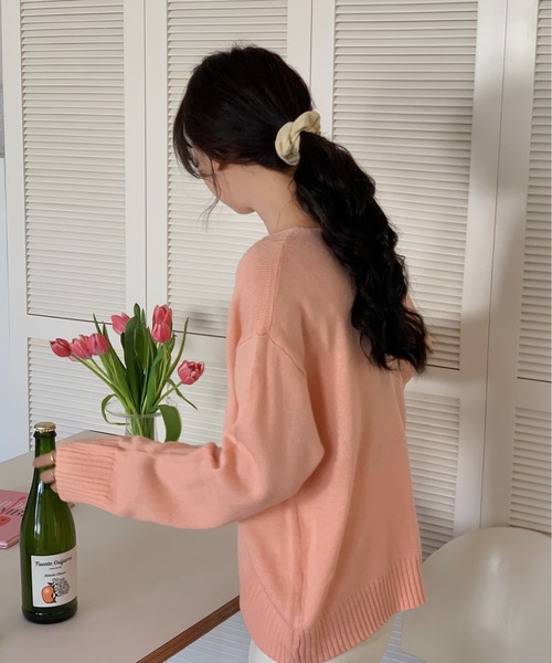 ABITOKYO(アビトーキョー)の「Vネックカーディガン(カーディガン/ボレロ・レディース・ブラック/パープル/グレー/ブルー/イエロー/ピンク/ライトグリーン・FREE)」の17枚目の写真