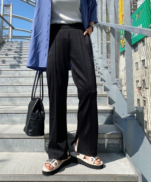 PAGEBOY（ページボーイ）の「スマートイージーテレコパンツ（その他パンツ・レディース・オリーブ/グレイッシュベージュ/ブラック・FREE）」の10枚目の写真