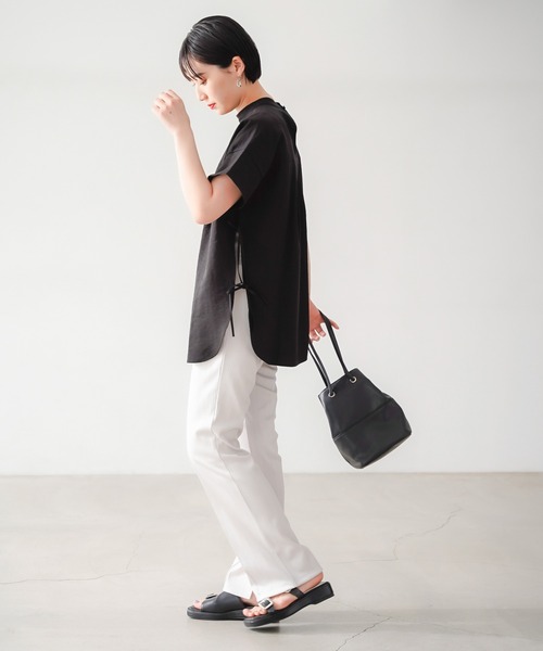 PAGEBOY（ページボーイ）の「スマートイージーテレコパンツ（その他パンツ・レディース・オリーブ/グレイッシュベージュ/ブラック・FREE）」の13枚目の写真