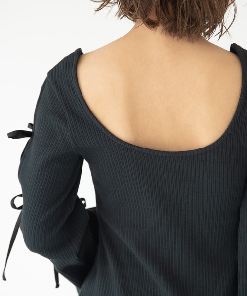 VRIA CHARME（バリアシャルム）の「スリットカットリボンドレス/ワンピース（ワンピース・レディース・ベージュ/ブラック・FREE）」の19枚目の写真