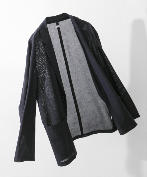 JOURNAL STANDARD relume（ジャーナルスタンダード　レリューム）の「TEC AIR JERSEY リラックスジャケット（テーラードジャケット・メンズ・ネイビー/ブラウン・SMALL/MEDIUM/LARGE）」の2枚目の写真