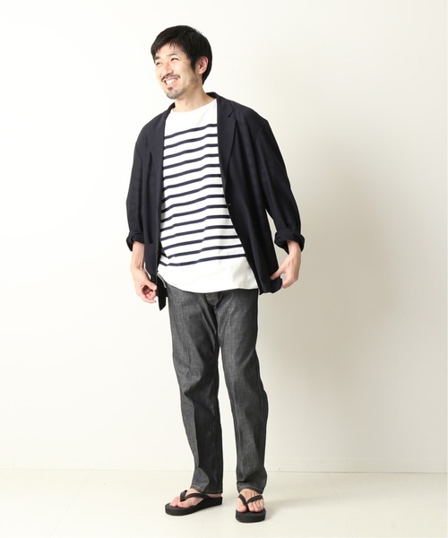 JOURNAL STANDARD relume（ジャーナルスタンダード　レリューム）の「TEC AIR JERSEY リラックスジャケット（テーラードジャケット・メンズ・ネイビー/ブラウン・SMALL/MEDIUM/LARGE）」の10枚目の写真