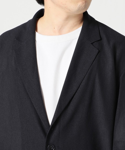 JOURNAL STANDARD relume（ジャーナルスタンダード　レリューム）の「TEC AIR JERSEY リラックスジャケット（テーラードジャケット・メンズ・ネイビー/ブラウン・SMALL/MEDIUM/LARGE）」の19枚目の写真