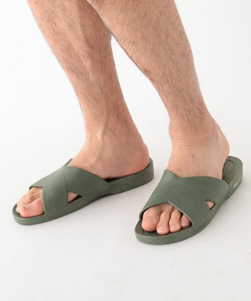 BASECONTROL（ベースコントロール）の「◆GYOSAN/ギョサン クロスバンドサンダル（サンダル・メンズ・ブラック/カーキ・99）」の10枚目の写真