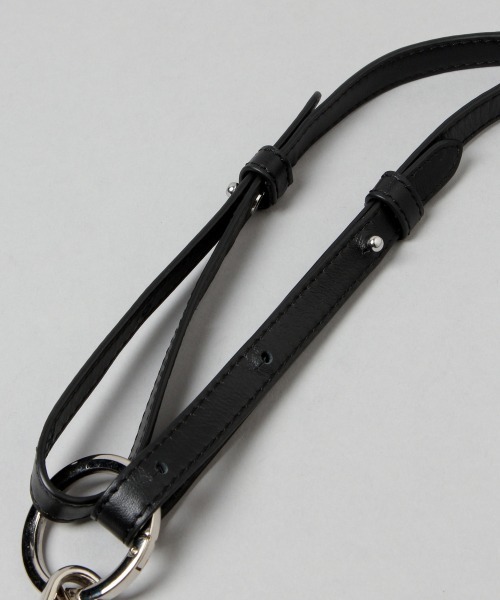 HARE（ハレ）の「レザーマルチポーチ(HARE)（ショルダーバッグ・メンズ・ブラック・FREE）」の5枚目の写真