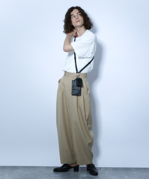 HARE（ハレ）の「レザーマルチポーチ(HARE)（ショルダーバッグ・メンズ・ブラック・FREE）」の21枚目の写真