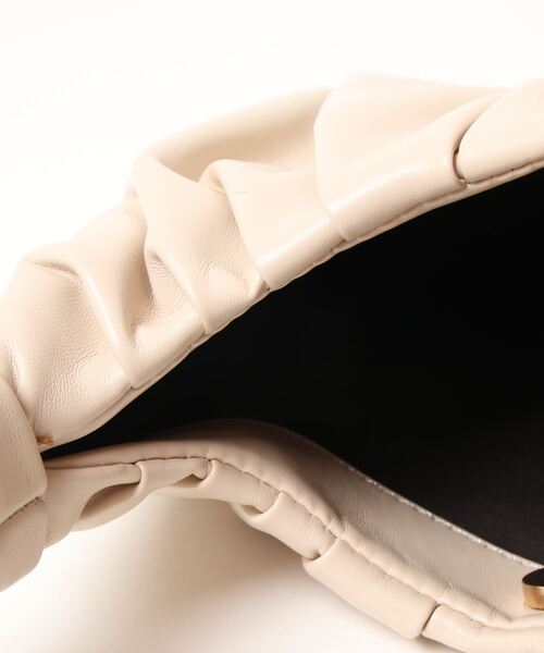 yuue' ( wear )（ユーイ）の「2wayレザーギャザーハンドバッグ ショルダーバッグ（ハンドバッグ・レディース・ベージュ/ライトブルー・FREE）」の21枚目の写真