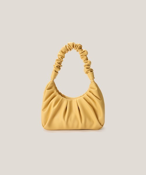 yuue' ( wear )（ユーイ）の「2wayレザーギャザーハンドバッグ ショルダーバッグ（ハンドバッグ・レディース・ベージュ/ライトブルー・FREE）」の11枚目の写真