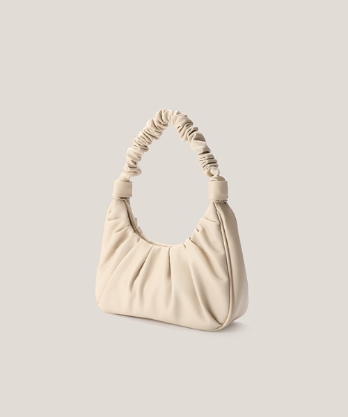 yuue' ( wear )（ユーイ）の「2wayレザーギャザーハンドバッグ ショルダーバッグ（ハンドバッグ・レディース・ベージュ/ライトブルー・FREE）」の7枚目の写真