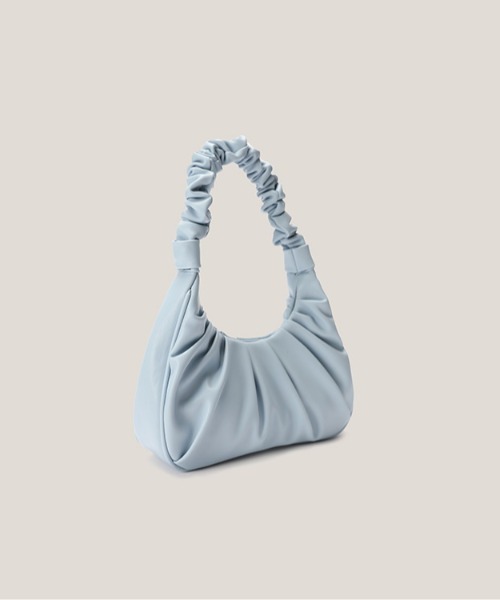 yuue' ( wear )（ユーイ）の「2wayレザーギャザーハンドバッグ ショルダーバッグ（ハンドバッグ・レディース・ベージュ/ライトブルー・FREE）」の15枚目の写真