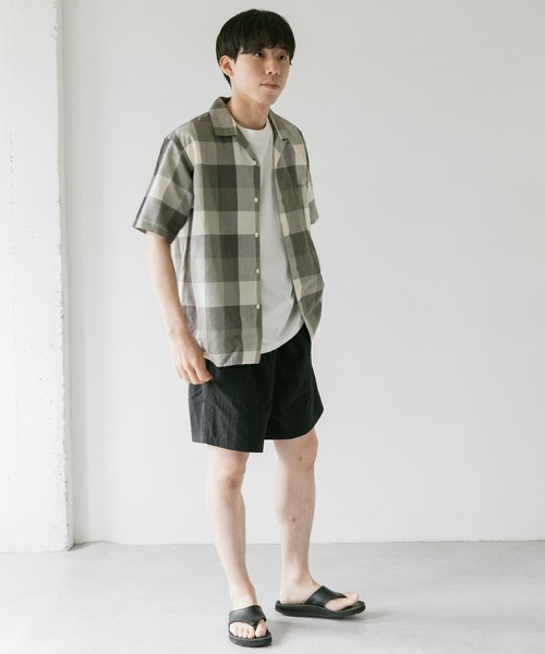 URBAN RESEARCH DOORS(アーバンリサーチドアーズ)の「ブロックチェックオープンカラーシャツ(シャツ/ブラウス・メンズ・ブラウン/グレー/カーキ・40/38)」の19枚目の写真