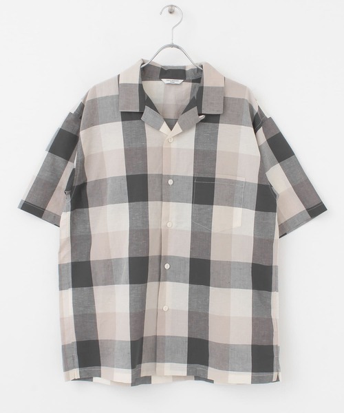 URBAN RESEARCH DOORS(アーバンリサーチドアーズ)の「ブロックチェックオープンカラーシャツ(シャツ/ブラウス・メンズ・ブラウン/グレー/カーキ・40/38)」の11枚目の写真