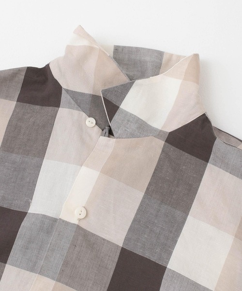 URBAN RESEARCH DOORS(アーバンリサーチドアーズ)の「ブロックチェックオープンカラーシャツ(シャツ/ブラウス・メンズ・ブラウン/グレー/カーキ・40/38)」の20枚目の写真
