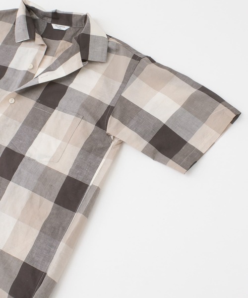 URBAN RESEARCH DOORS(アーバンリサーチドアーズ)の「ブロックチェックオープンカラーシャツ(シャツ/ブラウス・メンズ・ブラウン/グレー/カーキ・40/38)」の14枚目の写真