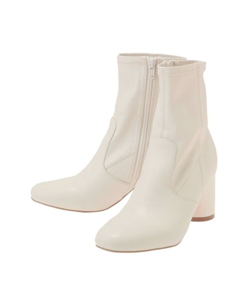 MERCURYDUO（マーキュリーデュオ）の「フェイクレザーストレッチショートブーツ（その他シューズ・レディース・ブラック/ブラウン/アイボリー・38/36）」の17枚目の写真