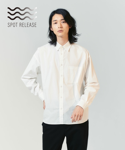 tk.TAKEO KIKUCHI(ティーケータケオキクチ)の「◆【WEB限定】SPOT RELEASE レギュラーカラーシャツ(ビジネスシャツ・メンズ・ホワイト・05/02/03/04/01)」の1枚目の写真