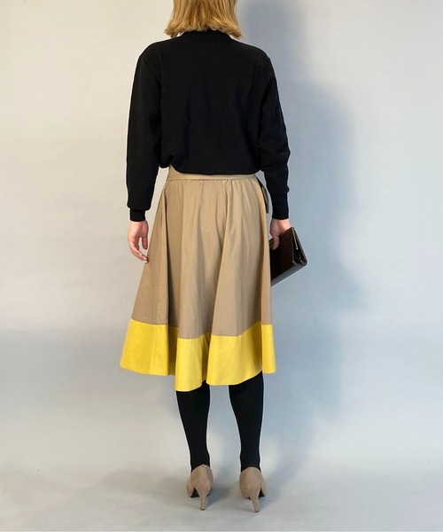 PICCIN（ピッチン）の「衿タックビッグパール付ニット（ニット/セーター・レディース・ブラック/オフホワイト/ピンクベージュ・M）」の13枚目の写真