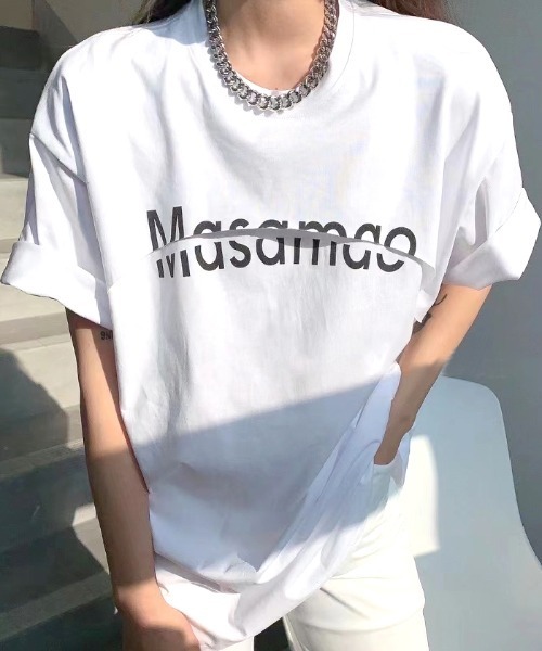 Futier land（フューティアランド）の「カッティングロゴTシャツ（Tシャツ/カットソー・レディース・ホワイト/ブラック・FREE）」の3枚目の写真