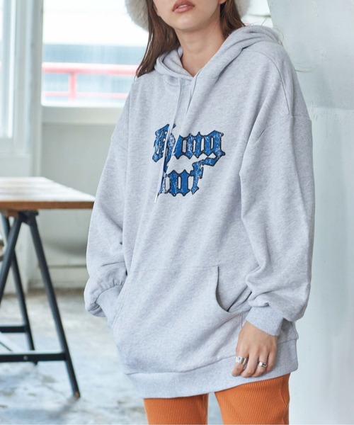 WEGO（ウィゴー）の「WEGO/ボリュームスリーブプルパーカー（パーカー・レディース・ダークグリーン/ネイビー/オートミール・FREE）」の2枚目の写真