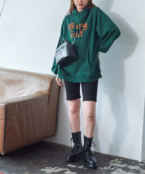 WEGO（ウィゴー）の「WEGO/ボリュームスリーブプルパーカー（パーカー・レディース・ダークグリーン/ネイビー/オートミール・FREE）」の11枚目の写真